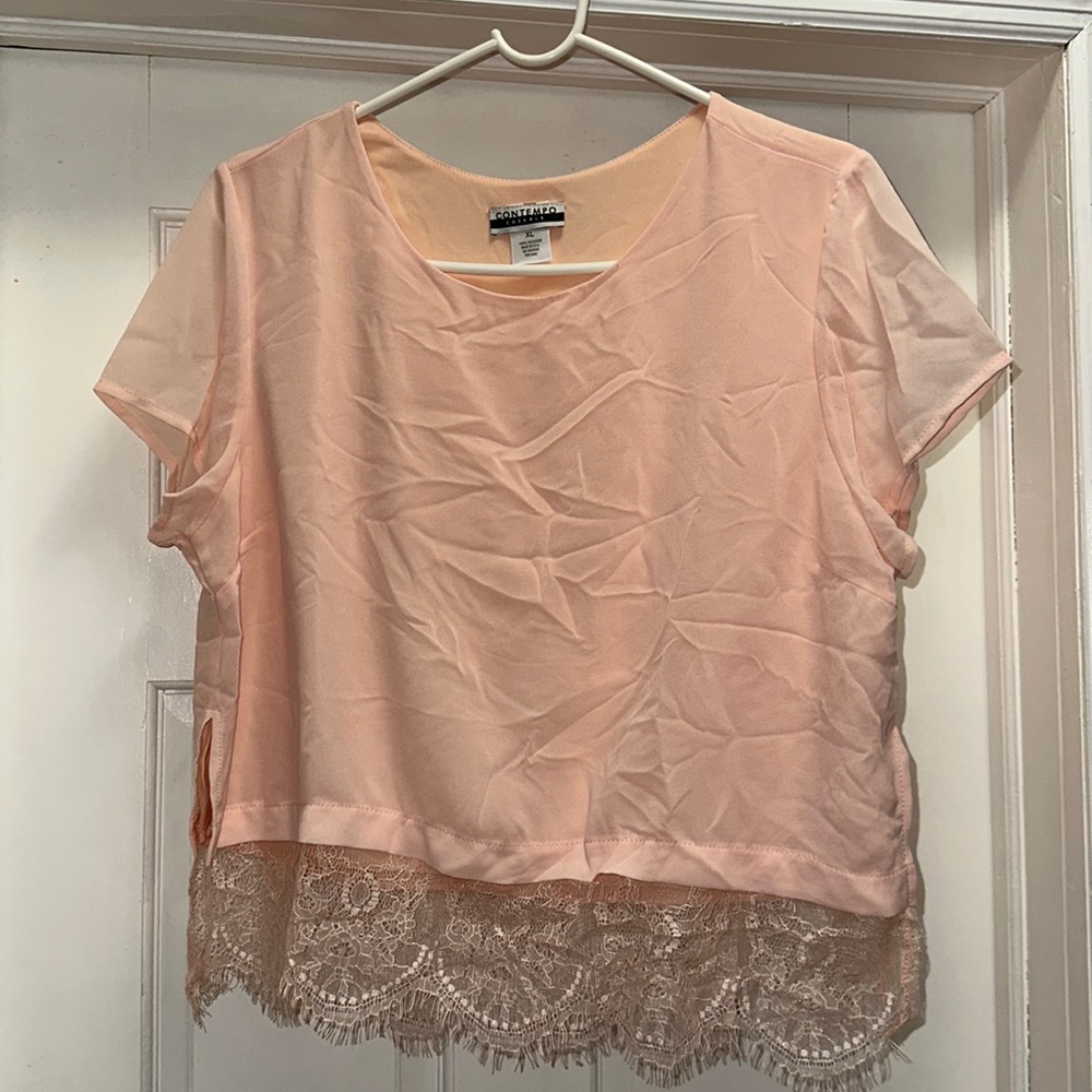 Pink Blouse | Baby Pink Blouse | Fringe Blouses
